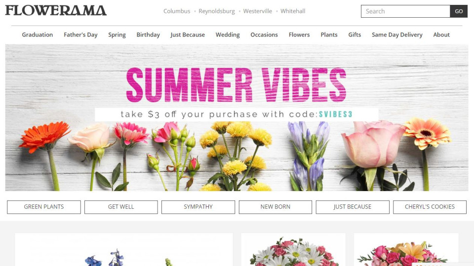 Flowerama Columbus - Summer Homepage